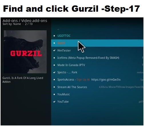 Gurzil Kodi Add-ons