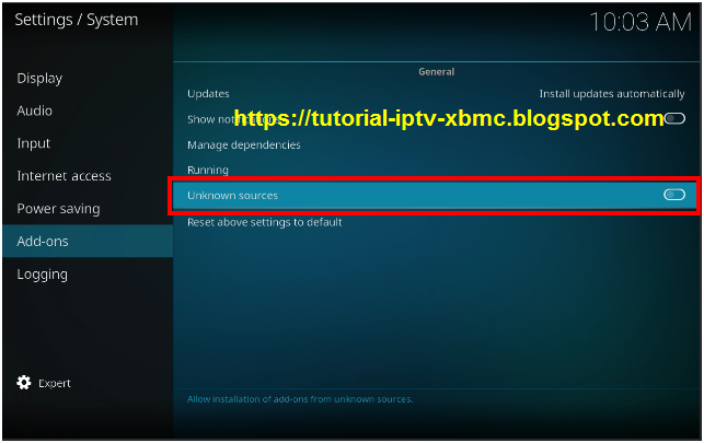 How to Enable Unknown Source Kodi Add-on