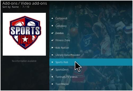 How to Install Sports Hub on Kodi Add-on
