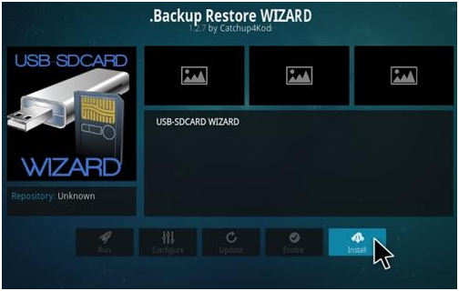 how to backup and storage Kodi