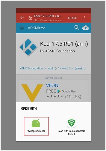 How to install Kodi App on Android