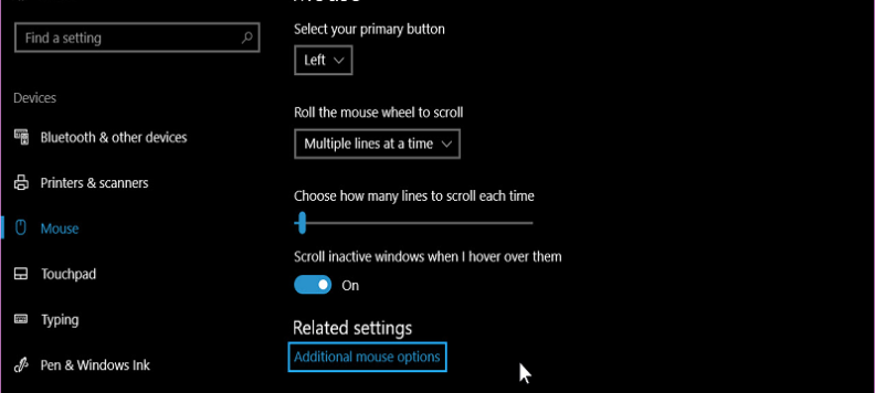 windows 10 laptop cursor disappears button